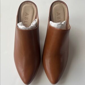 Able Women's Size 7.5 Rojas Cognac Leather Mules